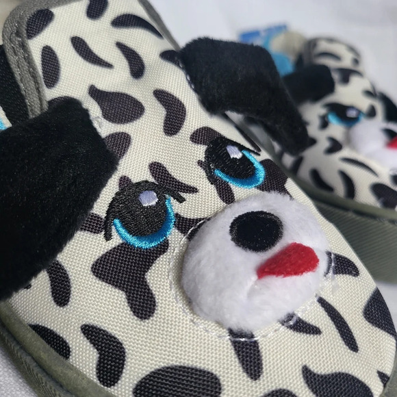 NWT Build-A-Bear Workshop Dalmatian Embroidered Puppy Slip-On Shoes‎ Size 11 - Picture 11 of 11